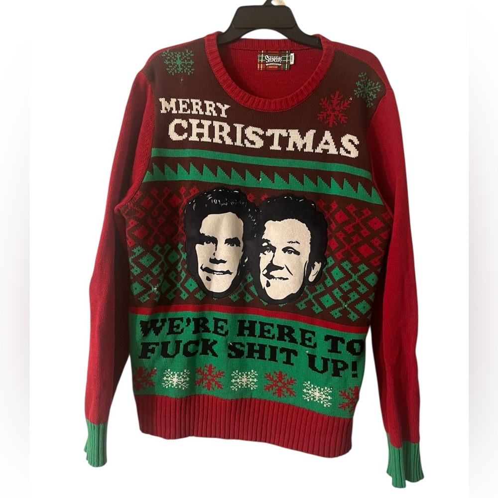 Spencer's ugly sweater Red and Green Crewneck size large